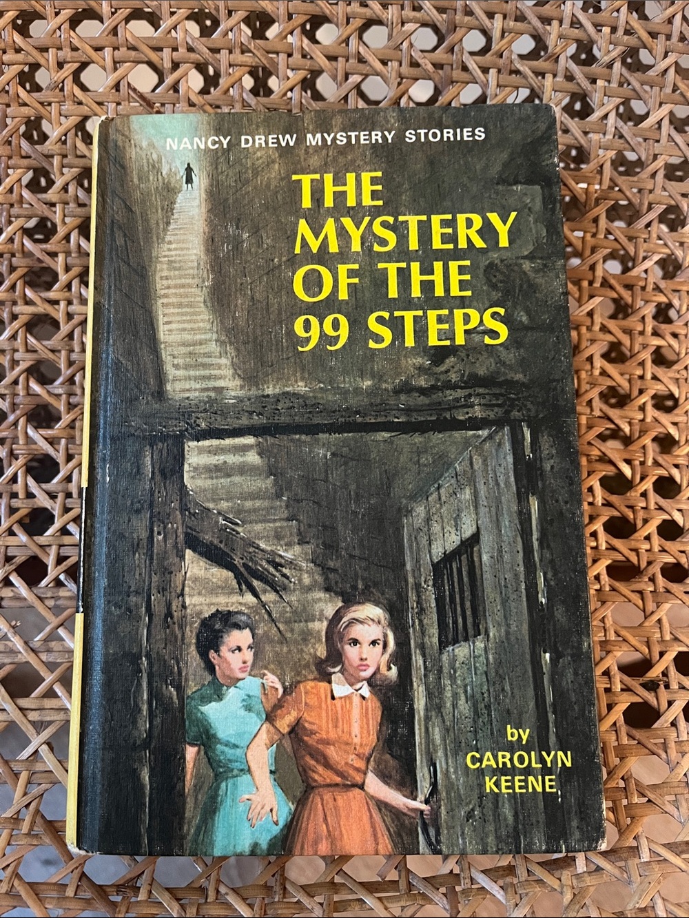 Vintage hardcover copy of The Mystery of the 99 Steps by Carolyn Keene